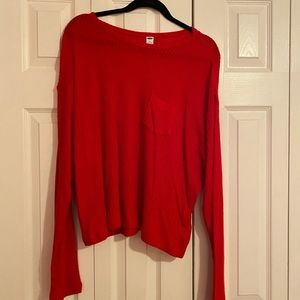 Red Long-Sleeve Sweater